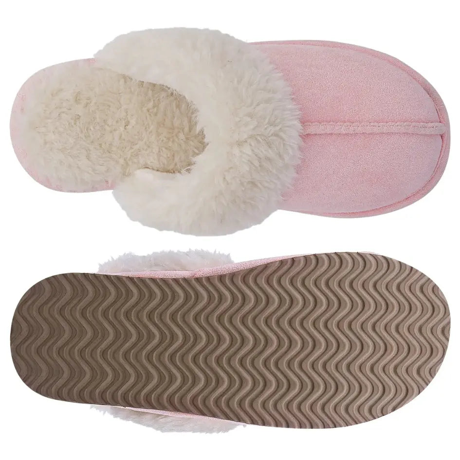 Alex Leather Fur Lined Mule Slippers – Warm Slip On Slippers