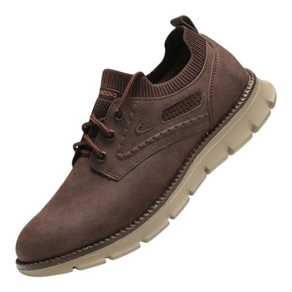 Men’s Casual Vegan Leather Shoes – Oxford Style with Flexible Sole
