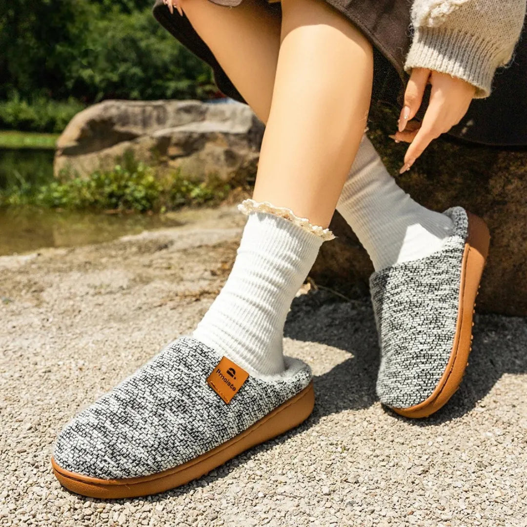 Ellie Women’s Slippers – Warm Slip On House Shoes with Grip Sole