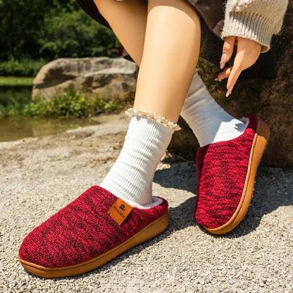 Ellie Women’s Slippers – Warm Slip On House Shoes with Grip Sole