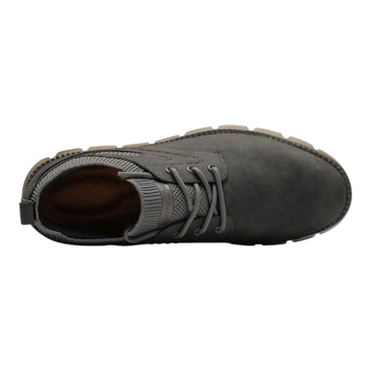 Men’s Casual Vegan Leather Shoes – Oxford Style with Flexible Sole