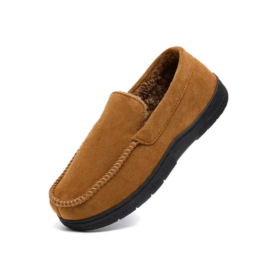 Bjorn Men’s Slippers – Warm Hard Sole House Shoes for Indoor Outdoor