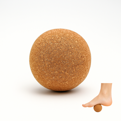 Cork Foot Massage Ball Ø2.4 Inch for Plantar Fasciitis Relief