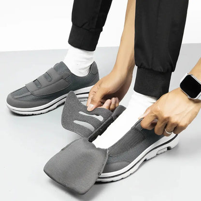 Evan Mens Wide Fit Shoes with Velcro – Orthopedic Walking Shoes