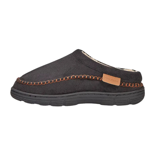 Noah Mens Fleece Lined Suede Slippers – Warm Slip On House Shoes