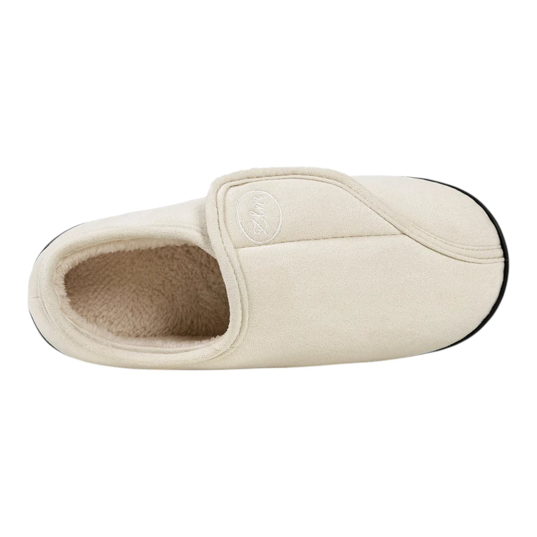 Sam Wide Fit Slippers – Adjustable Velcro House Shoes for Swollen Feet