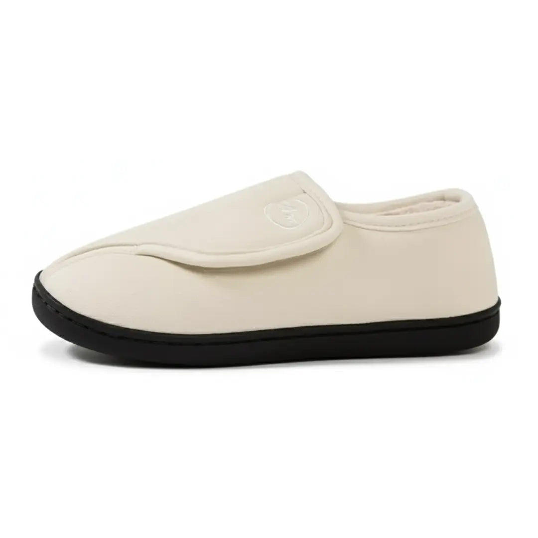 Sam Wide Fit Slippers – Adjustable Velcro House Shoes for Swollen Feet